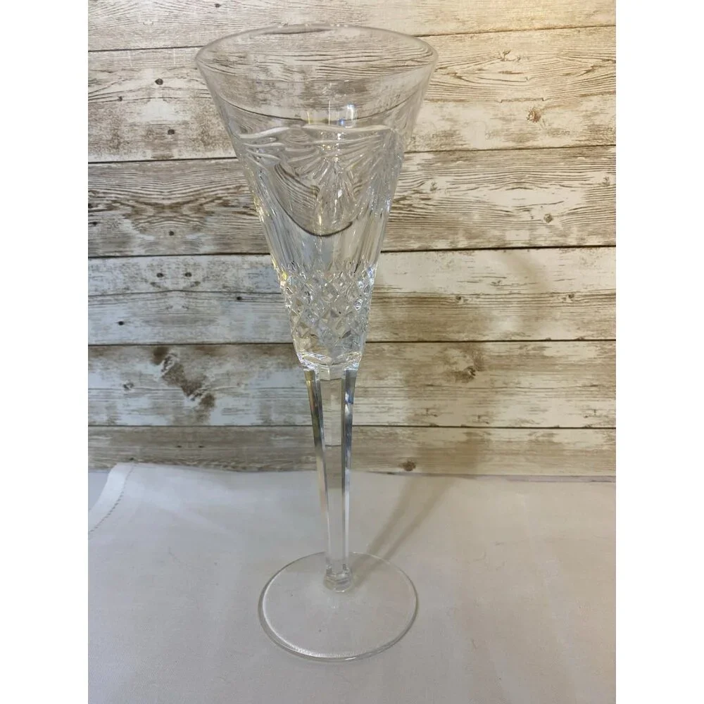 Single Waterford Crystal Millennium PEACE Toasting Flute Champagne Glass Dove